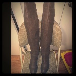 Knee high brown boots